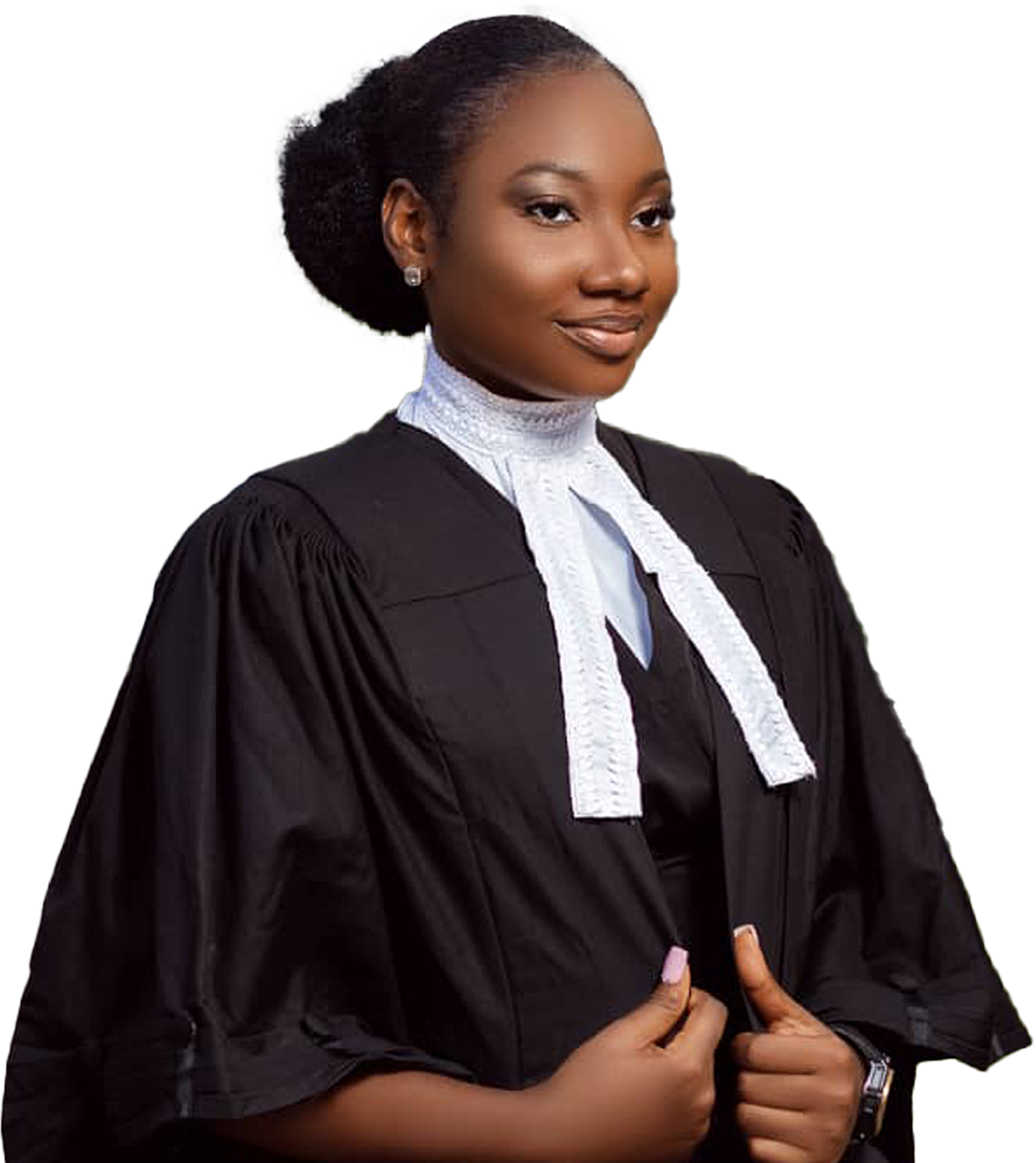 Portrait of Amughan Erebi Deborah, legal advisor